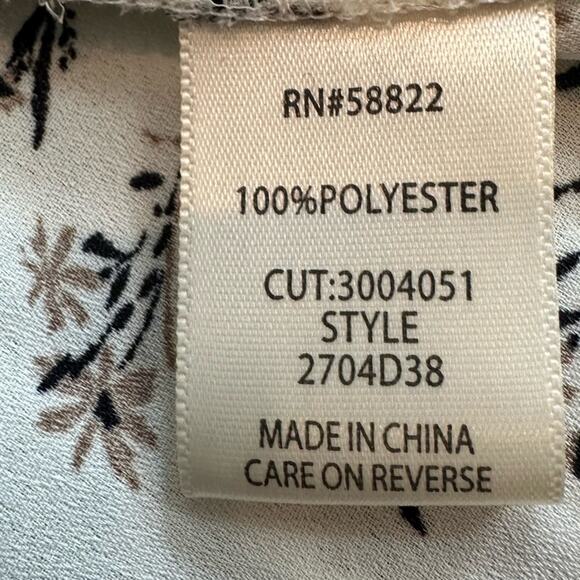 Max Studio Floral Ruffle NWT Wrap Top Sleeveless Shirt Small 2704D38 Blouse $78 - Picture 7 of 14